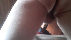 17 minutes of hogtied extreme blowjob and deepthroat with massive oral creampie
