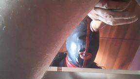 17 minutes of hogtied extreme blowjob and deepthroat with massive oral creampie