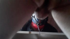 17 minutes of hogtied extreme blowjob and deepthroat with massive oral creampie
