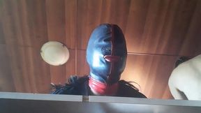 17 minutes of hogtied extreme blowjob and deepthroat with massive oral creampie