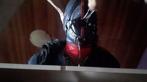17 minutes of hogtied extreme blowjob and deepthroat with massive oral creampie