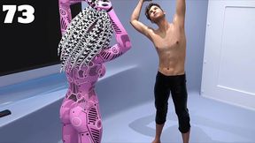Sexy Yoga Session With Busty AI Robot In Stranded Space Adventure