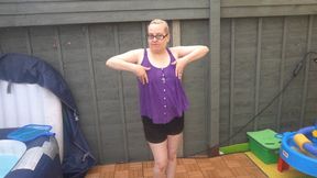 stripping in shorts and underwear