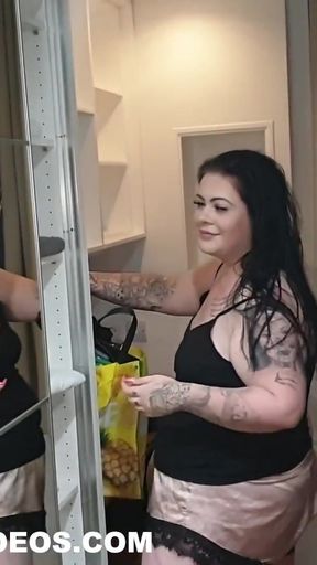 BBW Anastasia - TODAY I WILL BE A SLUT ! 2 COCKS IN MY PUSSY   Clip 1