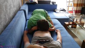 Twink lad gives me sweet blowjob