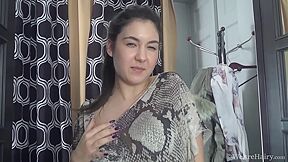 Pavla Gets Naked And Enjoys Her Hairy Pussy