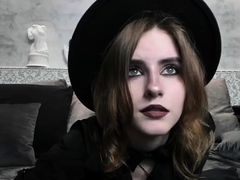 Brunette amateur babe strips off and masturbates