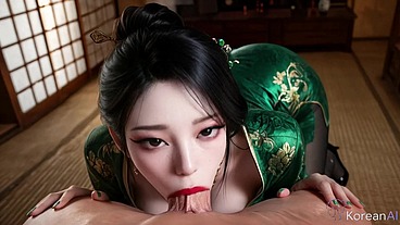 I made this quiet Asian slut beg for mercy while ruthlessly wrecking her incredibly tight ass on the floor [AI]