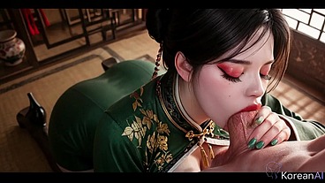I made this quiet Asian slut beg for mercy while ruthlessly wrecking her incredibly tight ass on the floor [AI]