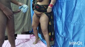 Indian Desi Bhabhi Ko Black Saree Main Choda