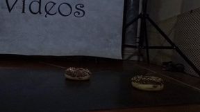 eat from shoes (fullbody view)