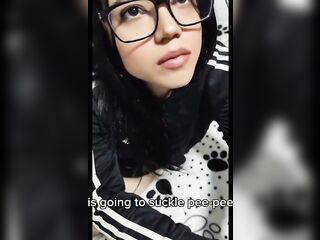 I meet a beautiful and bold cutie in the middle of the night and I leave it full of milk