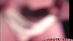 ”Unshaved old guy with mustache plays with his boner all alone”