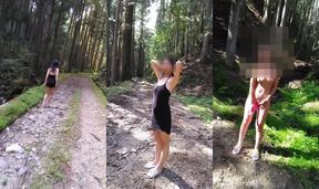 山の中で全裸になって・・・????