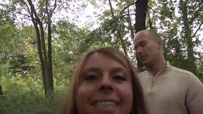 Nice amateur couple fucking in the nature