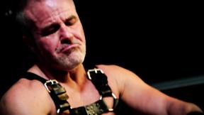 Dominant Dale Savage pressed a big dildo into a tiny booty