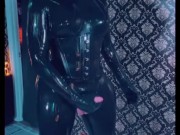 TS VIPER THE DRONE EXPERIENCE LATEX RUBBER GASMASK MASTURBATION CUMSHOT LATEX GLOVE SMOKING 120 MM