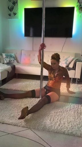 Bambiambitas JOI with Pole Dance and Buttplug