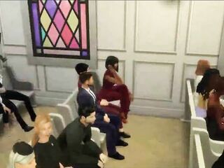 Black screwed in church for easter sunday