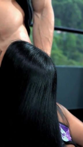 Coach fucks his horny students in the first cardio class - Sara Blonde, Mariana Martix, Duncan Saint   Clip 1