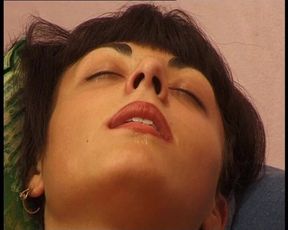 Melanie, a Sweet Brunette, Satisfies Her Pussy with a Dildo