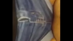 Fucking through denim shorts