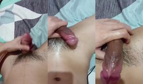 Filipino choked deep on massive dildo while moaning loud and sloppy