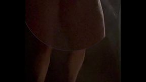 Spying nice ass and pissing in the gym public showers