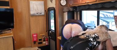 Blondie Pegs Him in Front of People at a Campground