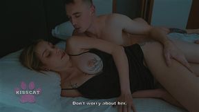 effy lil seduces her step sister s boyfriend in their shared hotel bed right beside her unaware step sister