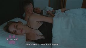 effy lil seduces her step sister s boyfriend in their shared hotel bed right beside her unaware step sister