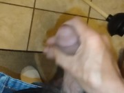 Playing w my hard dick