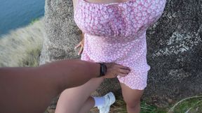 A BEAUTIFUL SUNRISE WITH A HUGE COCK IN MY MOUTH AND SWEET CUM