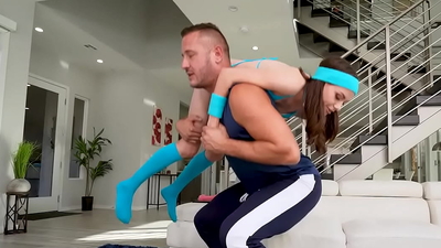 Selena's Morning Workout Turns into a Fuck Fest of Epic Proportions with Danny's Huge Penis