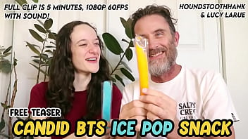 Candid BTS Ice Pop Snack with Lucy LaRue