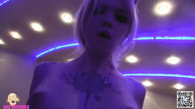 Tattooed slut begs for thick cock in her tight ass stuffed with sloppy cum