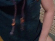 Taking out the trash without pants or underwear