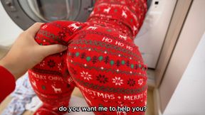 the best Christmas gift is: step sister stuck in a washing machine!