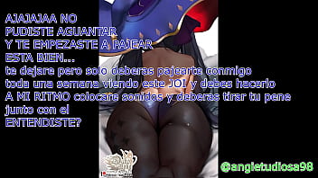 JOI ESPA&Ntilde_OL anime , intrucciones para masturbarte, CEI te atan espiando fembom hentai