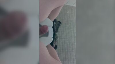 Understall College Bathroom BJ with CUM swallowed