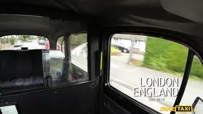 Hot blonde Anna Joy cheats on wild taxi ride