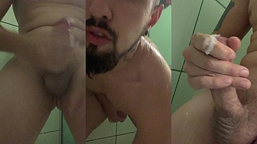 Bati uma no banho e gozei cheirando a calcinha da minha vizinha casada