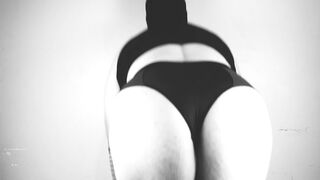 How my dance classes are going? Sissy dressed in punk clothes and dirty dancing her immense booty!