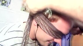 Hazed amateurs sucking cock at gloryhole
