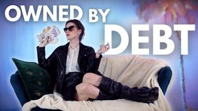 Owned by Debt - Sophia Truee initiates your financial destruction in a cold, humiliating ritual where your debt begins with leather, power, and permanent shame