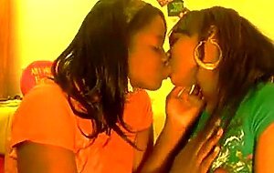 Black girls kissing