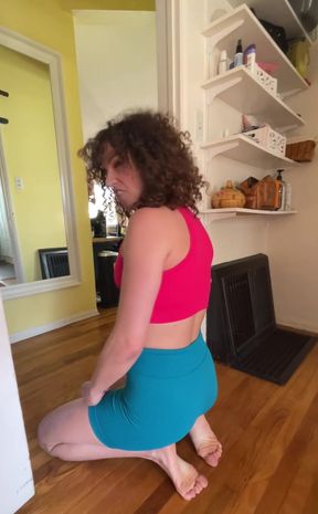 Morning Workout and Anal Stretching Routine! Haha. This Is More for Fun! but I Do Love Teaching People How to Anal