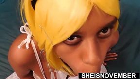 I Am Exposing My Brown Areolas And Big Boobs With No Panties On While Arching My Booty Cheeks, Hot Skinny Blonde Slut Sheisnovember Natural Tits Jiggling From Toy Shaking Her Boobs, With Black Wet Pussy And Clitoris out on Msnovember