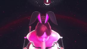 thick mature bunny face sitting on a customer in her club- 3d porn hentai
