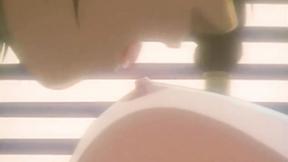 ”Lesbo hentai babe teasing nipples”